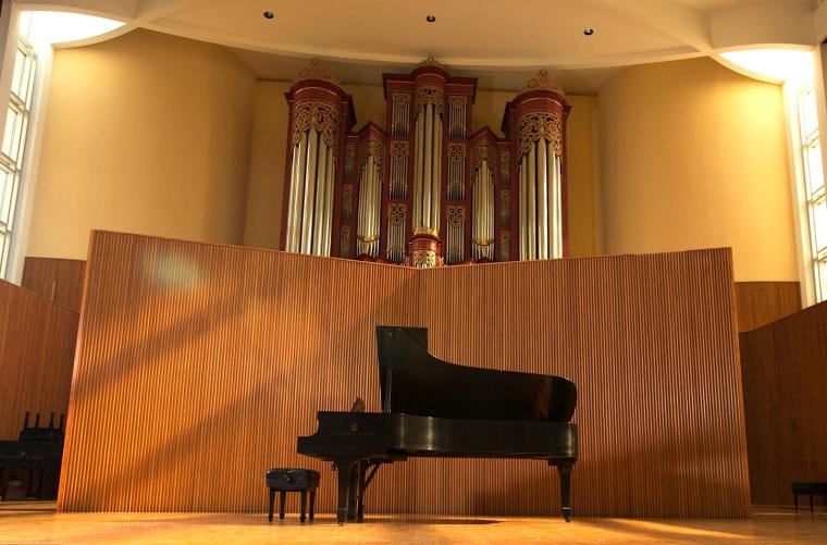 Piano in Warner Concert Hall 