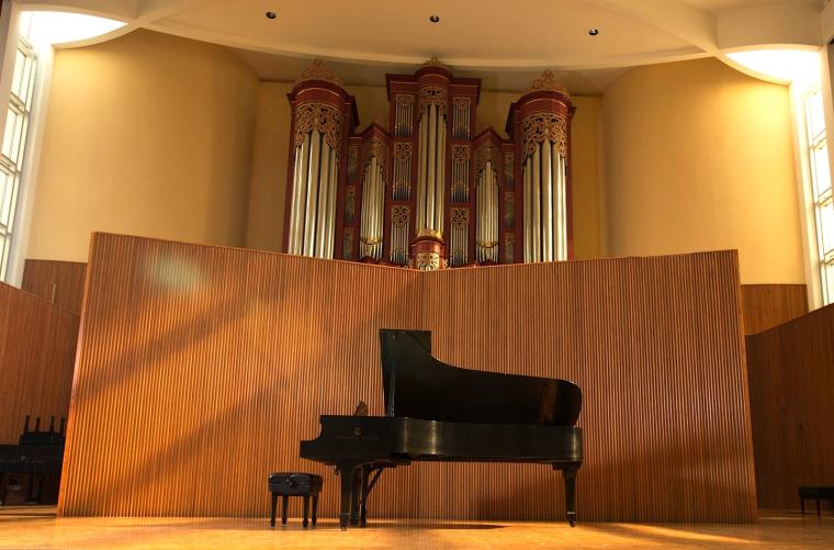 Piano in Warner Concert Hall 