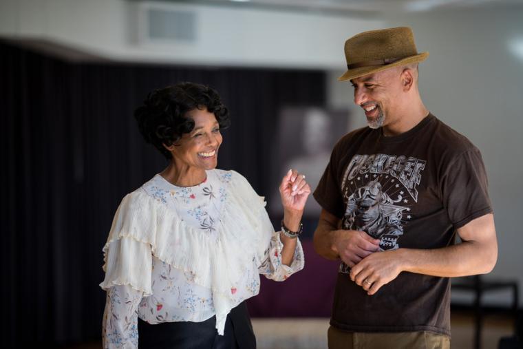 Margaret Avery and Justin Emeka