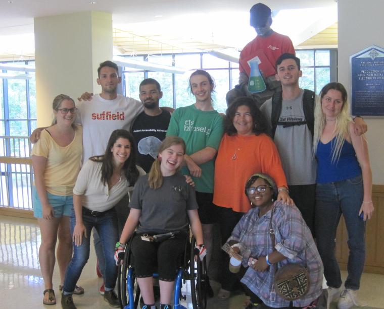 group photo of student accessibility advocates