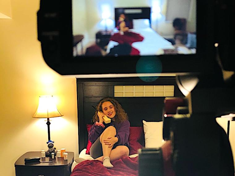 opera performer being videotaped