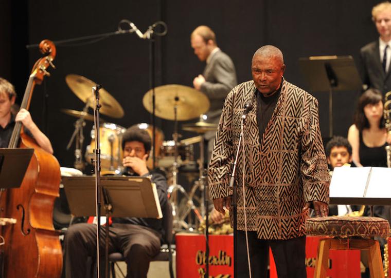 Wendell Logan seen during the dedication of the Bertram and Judith Kohl Building
