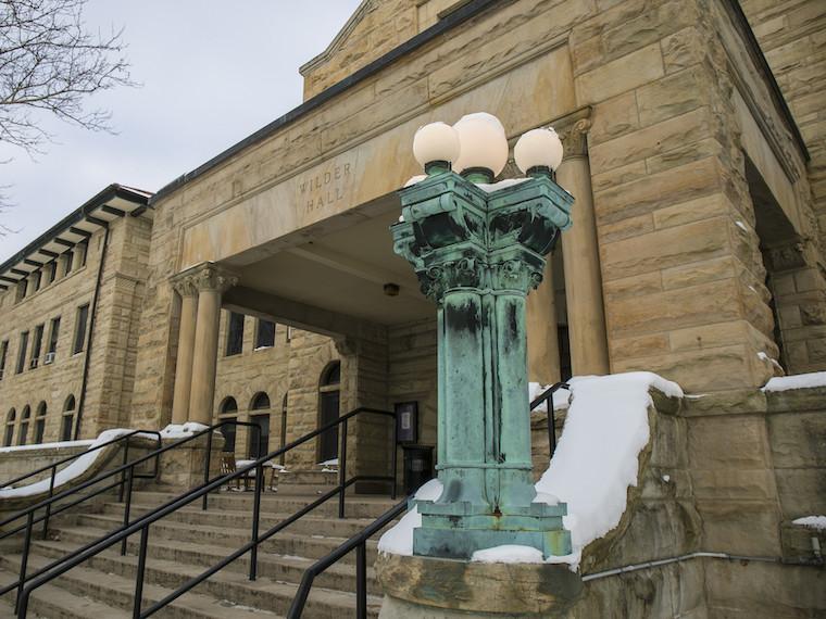 Front exterior view of Wilder Hall
