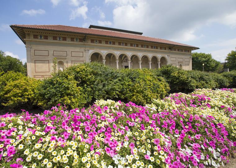 The front view of the Allen Memorial Art Museum.