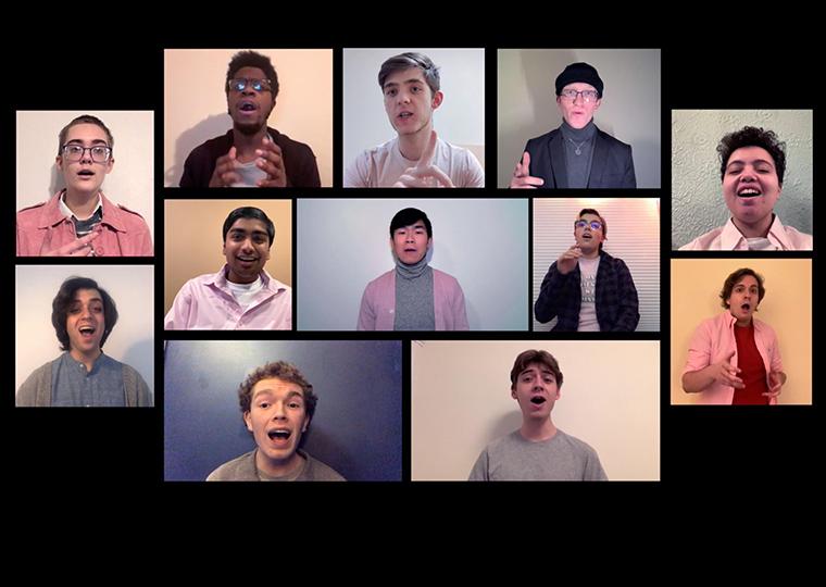 A panel of 12 singers.