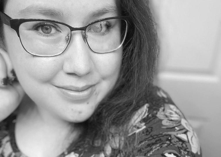 A portrait of a young lady.