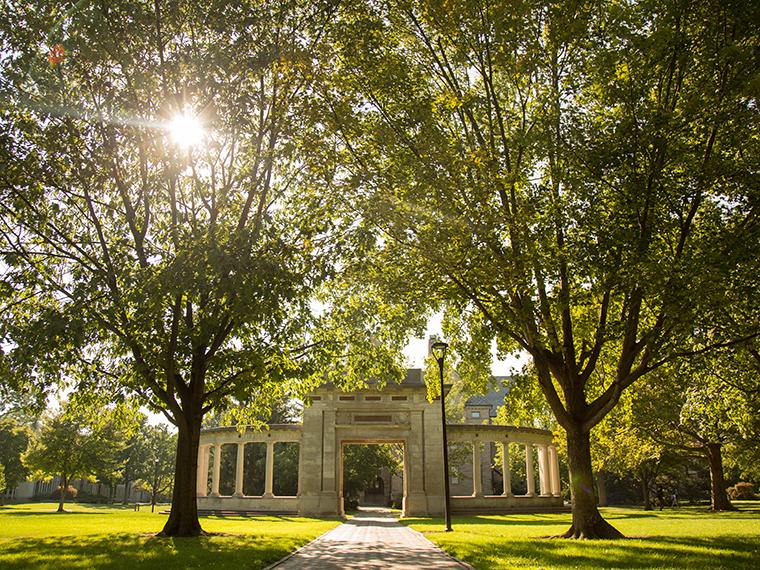 Memorial Arch on Tappan Square.
