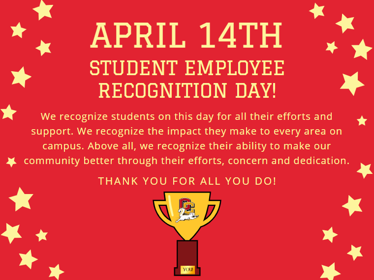 April 14th, Student Recognition Day