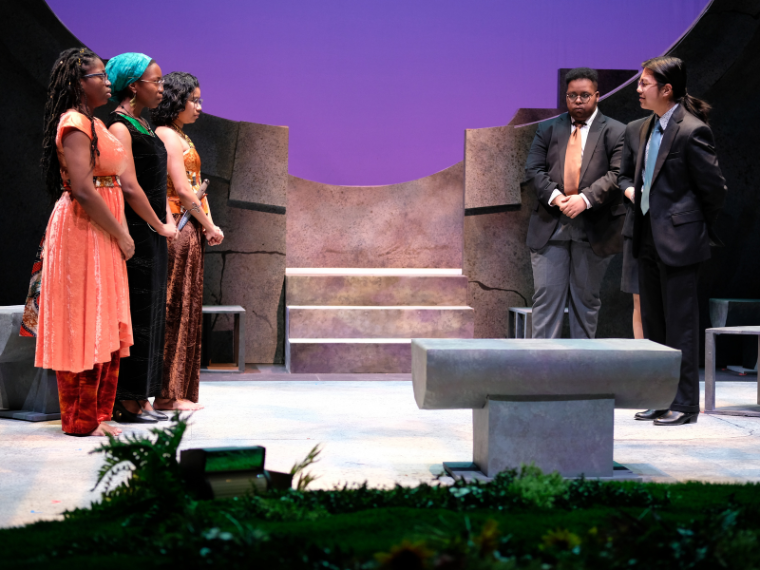 Production photo of Ophelia: A Prism by Mieko Gavia '11, Directed by H. Harvey '11, Feb 2-5, 2023