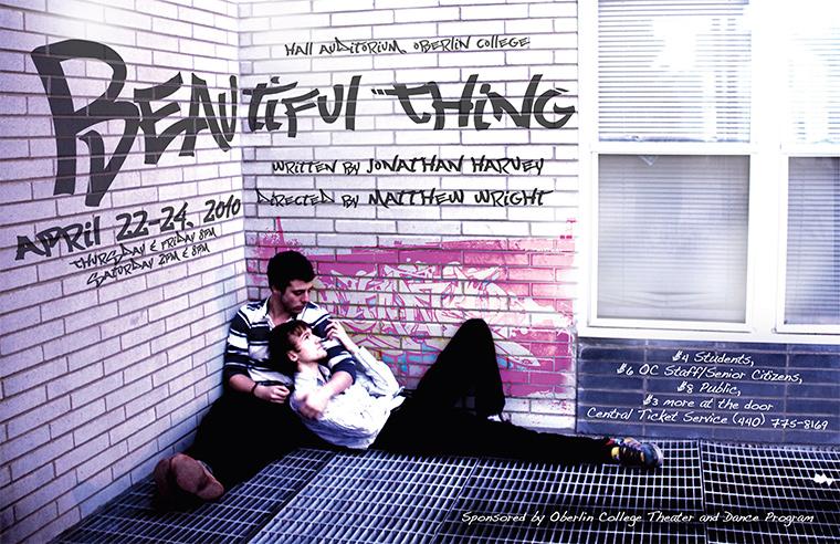 Poster for Beautiful Thing, Apr 22-24, 2010