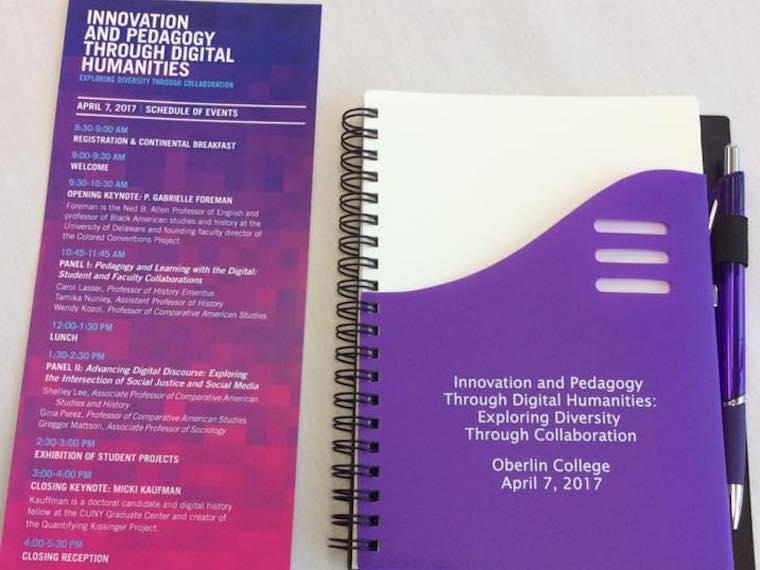 pamphlet titled innovation and pedagogy through digital humanities.