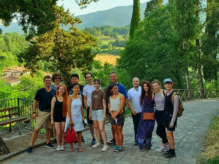 Another group photo of all the flutists from Flauti al Castello 2021.