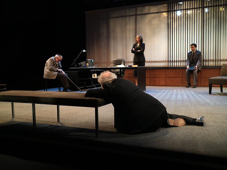 Production photo of Denial, by Peter Segal, Directed by Paul Moser, Hall Auditorium, Feb 2-5, 2017