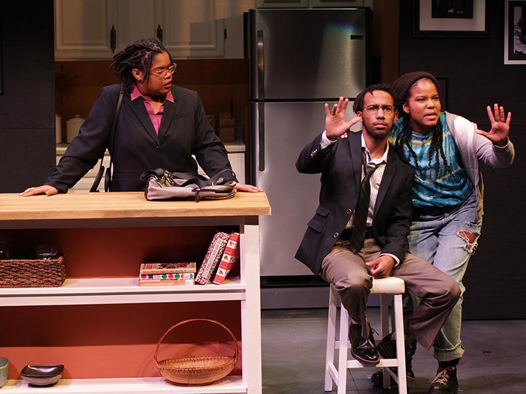 Ti Ames as Jean Hodges, Banu Newell as Edmond Hodges, Nasirah Fair as Angie Hodges in What We Look Like, written by B.J. Tindal, Directed by Caroline Jackson Smith, Irene & Alan Wurtzel, Feb 7-10, 2019