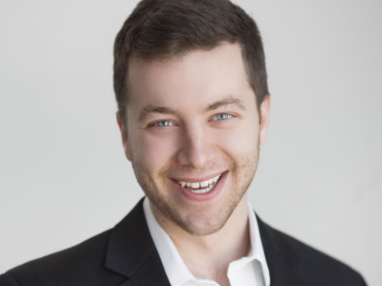 smiling student singer and director